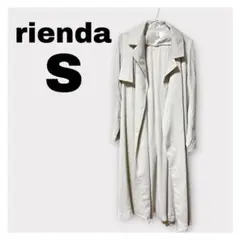 【良品】rienda ベージュ ロングトレンチコート S
