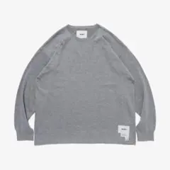 WTAPS クルーネック ニット グレー Lサイズ