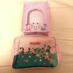 シルバニアファミリー　赤ちゃん　ポーチセット　いちごくじ　ジルスチュアートコラボ