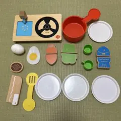 ベネッセ　こどもチャレンジぷち　木製　おままごとセット