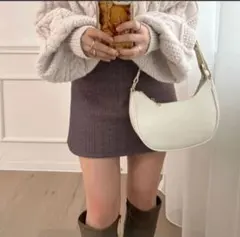 インパン付き千鳥格子チェック台形スカートac1834