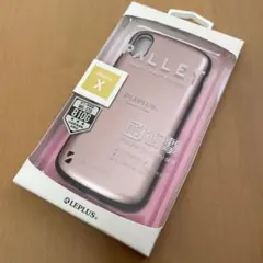 iPhone XS/X 耐衝撃ハイブリッドケース メタルローズゴールド