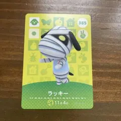 あつまれどうぶつの森　amiibo カード　ラッキー　新品未使用