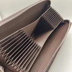 【新品未使用】カードがたっぷり入る長財布 ダークブラウンレザー ユニセックス