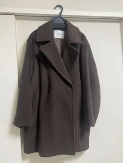 ブラウン チェスターコート ワンサイズ