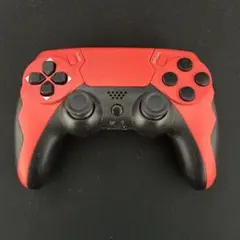 PS4/PC互換 コントローラー P46 レッド/ブラック