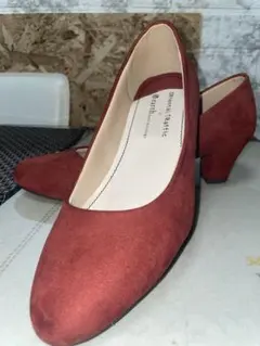 【オリエンタルトラフィック」赤 スエード パンプス