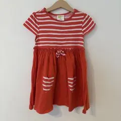crazy 8 オレンジ ストライプ ワンピース 4 yrs