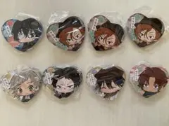 まとめ売り 文豪ストレイドッグス ハート型缶バッジ 太宰治 中原中也