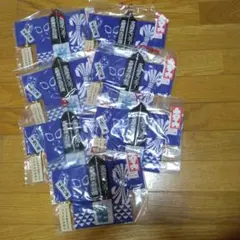 新品未使用ANAロゴ入り青色和柄 手ぬぐい