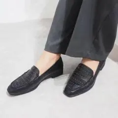 定価18,700円 新品 cavacava サヴァサヴァ スタッズ モカシューズのサムネイル