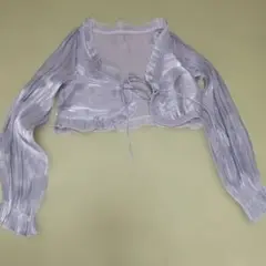 GRL フリルネックリボンシャイニーブラウス [at1515] Mサイズ