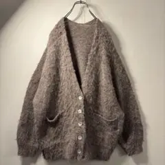 vintage mohair taste ニット カーディガン オーバーサイズ