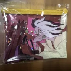 ディズニー ヴィランズ ハロウィン ハッピーくじ クルエラ C賞クリアポーチ