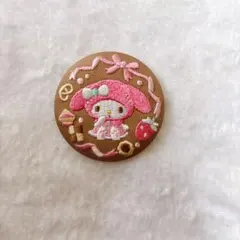 サンリオ 刺繍缶バッジ 3 マイメロディ①