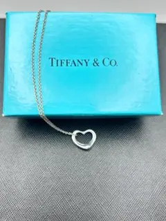 Tiffany & Co オープンハート2Pダイヤネックレス廃盤 - メルカリ