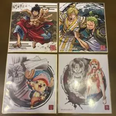 ワンピース　色紙　４枚