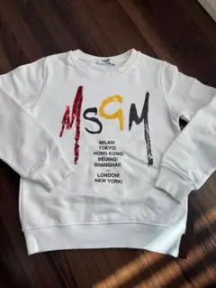 MSGM キッズ トレーナー ホワイト