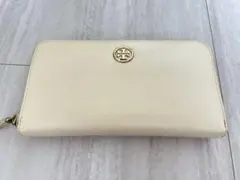 TORY BURCH ラウンドファスナー長財布 アイボリーのサムネイル