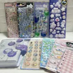 【新品未開封品！正規品】シマエナガシール7点+シール帳+シール台紙＝9点セット！