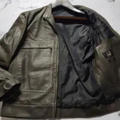 美品　ダンヒル　本革　シングルライダース　レザージャケット　M　英国製 2025年最新】Dunhill メンズ レザージャケット・ライダースの人気