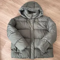 GAP フード付きダウンジャケット L オリーブグリーン