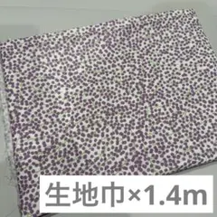 ダブルガーゼ生地　mimosa dot パープル　生地幅×1.4m