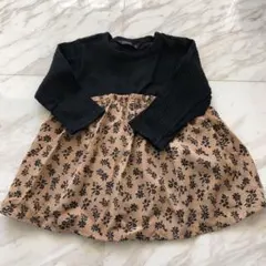 フタフタ　チュニック　花柄