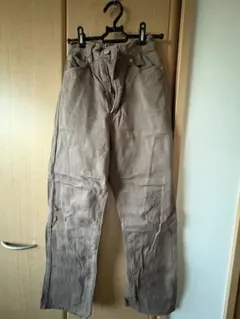 ブラウン ウエストゴム パンツ Sサイズ