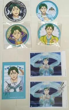 KING OF PRISM　キンプリ　鷹梁ミナト　缶バッジ&ブロマイドカード