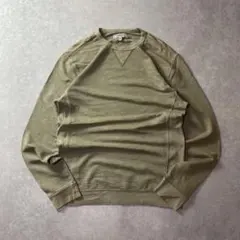 USA古着ヴィンテージライクミリタリースウェット前Vガゼットフェード