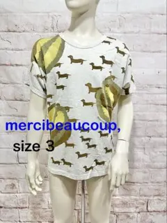 mercibeaucoup ダックスフントプリント Tシャツ サイズ3のサムネイル