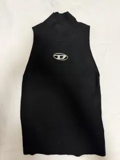 DIESEL メタルロゴ ノースリーブ タンクトップ ブラック - メルカリ