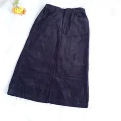 サマンサモスモス ダークパープル コーデュロイ タイトスカート