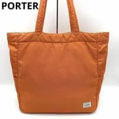 ポーター クリーム トートバッグ L オレンジ ベージュ ナイロン A4 肩掛け