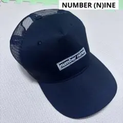 NUMBER (N)INE ロゴ メッシュキャップ 帽子 黒　ナンバーナインのサムネイル