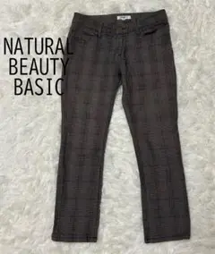 【美品】NATURAL BEAUTY BASIC スキニーパンツ カジュアル