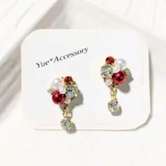 S-267　ハンドメイド☆ビジューピアス／イヤリング