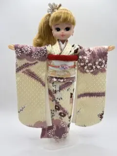 ✴︎560 リカちゃん着物 正絹振袖 金蘭帯セット - メルカリ