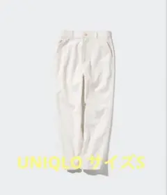 UNIQLO ユニクロ　リネンコットンテーパードパンツ Sサイズ　レディースのサムネイル