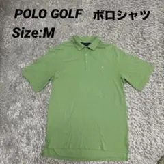 POLO GOLF ポロシャツ ライトグリーン ポロ刺繍 M ラルフローレン