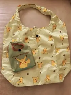新品未使用　ポケモン　エコバッグ　折りたたみバッグ　ピカチュウ