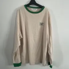 大きいサイズ⭐︎RODEO CROWNS 長袖Tシャツ ベージュ/グリーン