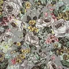 レトロ♡花柄♡ニット生地？♡ヴィンテージ風♡はぎれ