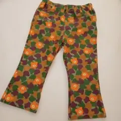 ミキハウスホットビスケッツ110ズボン迷彩ビーンズくんくま総柄長ズボン男の子