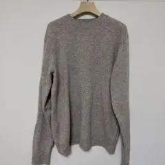 無印良品　メンズ　XLサイズ　 クルーネック ニット　ウール　中古