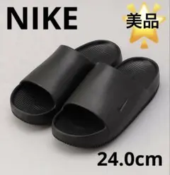 【NIKE】 CALM SLIDE ブラック　カーム スライド サンダルのサムネイル
