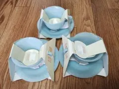 【未使用】ミスタードーナツ アルコパル ガラス製　カップ&ソーサー 3客セットのサムネイル