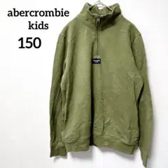 abercrombie kids ✨ハーフジップトレーナー オリーブグリーン