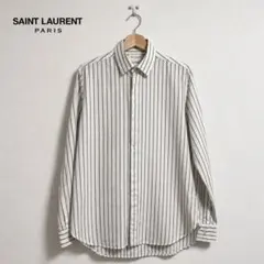 SAINT LAURENT PARIS ストライプ 長袖シャツ　サンローランのサムネイル